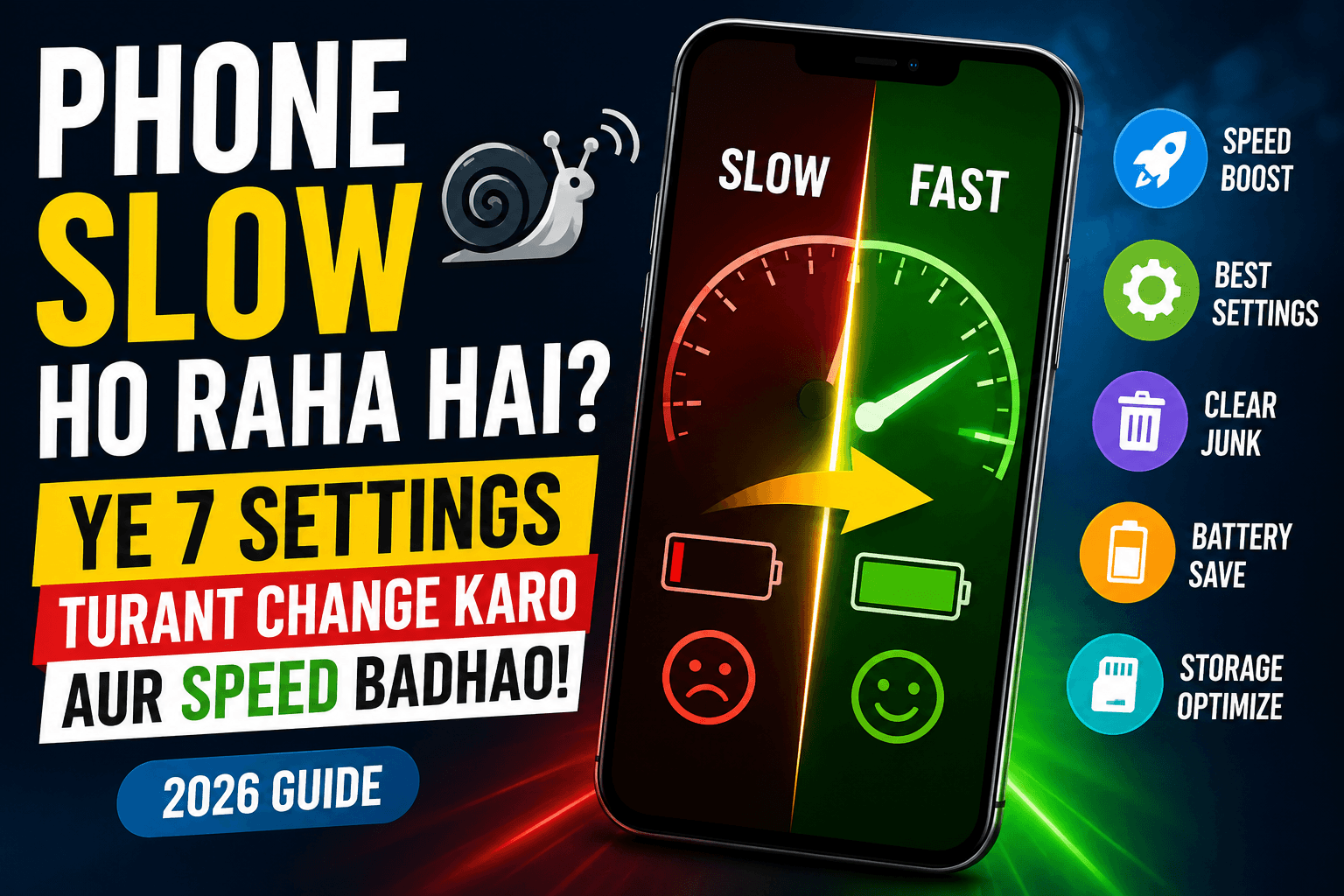 Mobile Speed Kaise Badhaye? Ye 7 Settings Turant Change Karo