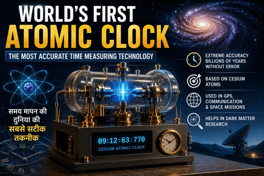 First Atomic Clock : समय मापने की दुनिया की सबसे सटीक तकनीक
