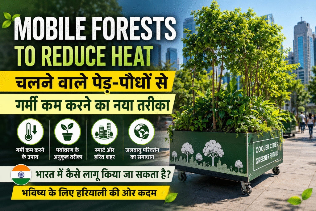 Mobile Forests to Reduce Heat: चलने वाले पेड़-पौधों से गर्मी कम करने का नया तरीका